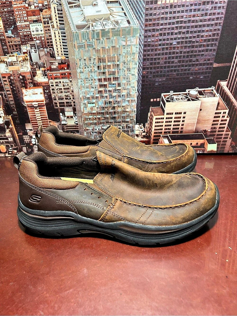 Skechers Relment Molago Slip-On Shoe Shoes Brown US 11